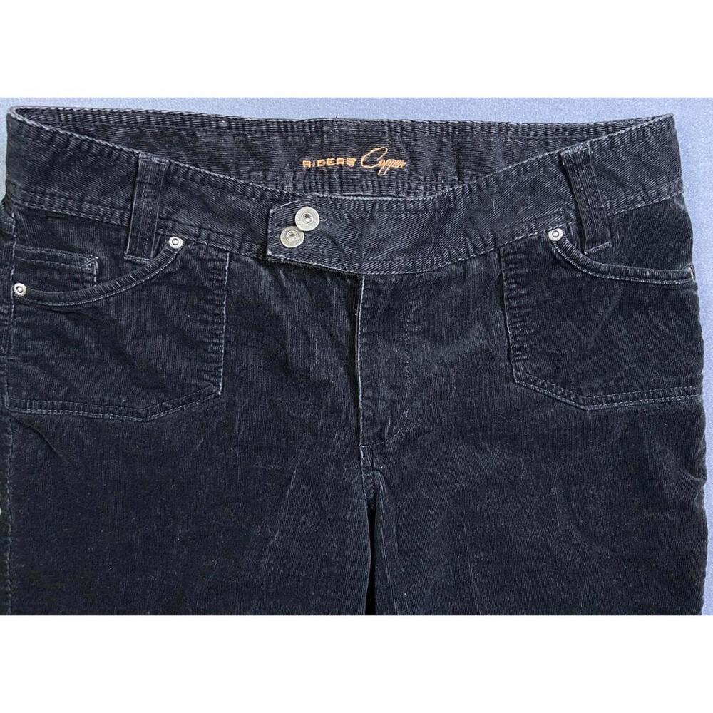 Vintage RIDERS COPPER Flocked Ombré Corduroy Large Bootcut 15/16M 36x31 Stretch - Picture 2 of 9